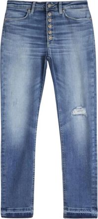 Dondup Juweel Knoop Iris Jeans - Dames - Skinny Jeans - Blauw - W30 - Jeans