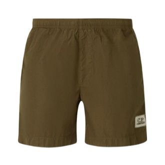 C.P. Company Beachwear, male, Green, Size: 3XL Polyamide Swim Shorts