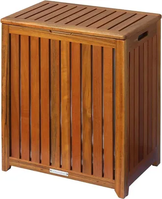 Oceanstar Solid Wood Spa Hamper