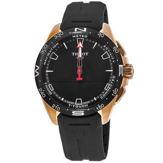Tissot T-Touch Connect Solar Black Dial Rubber Strap Mens Watch T121.420.47.051.02