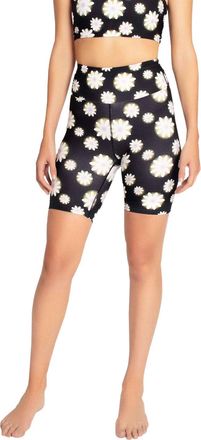 Nicole Miller High Rise Biker Short In Hazy Daisy