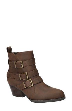 Bella Vita Bowie Buckle Strap Bootie - Multiple Widths Available in Brown at Nordstrom Rack, Size 7.5