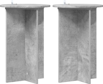 vidaXL Soporte De Plantas 2 Uds. Gris Hormig&oacute;n &Oslash;40 X 60 Cm Vidaxl