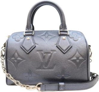 Louis Vuitton Tweedehands Canvas Louis Vuitton tassen - Dames - Vintage Mini Tas - Blauw - ONE Size - Vintage