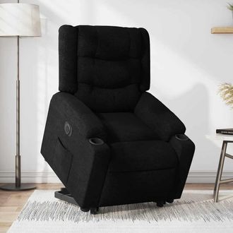 vidaXL Vidaxl - Sill&oacute;n El&eacute;ctrico Reclinable Elevable De Tela Negro
