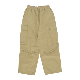 Carhartt Work in Progress Carhartt Wip, Wide Trousers, female, Brown, Size: M Cargo Pants with Military Cut
