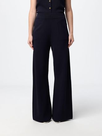 Max Mara Pantaloni a gamba larga in maglia di lana a vita alta