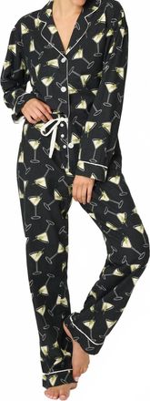 PJ Salvage Merrier With A Martin Pajama Set In Black