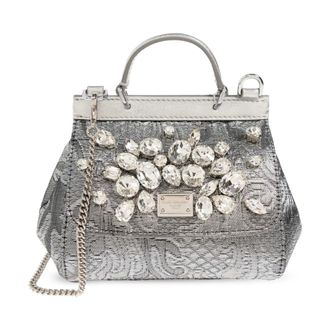 Dolce & Gabbana Dames, Tassen, Grijs, Maat: ONE Size Zijde