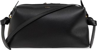 Yuzefi Brioche Schoudertas - Dames - Schoudertassen - Zwart - ONE Size - Leer - Tassen