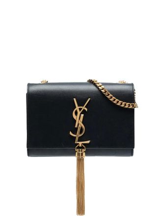 Saint Laurent 2016 Small Leather Monogram Kate Tassel crossbody bag - Black