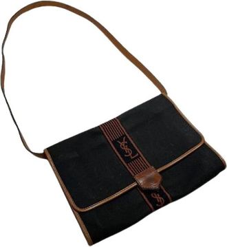 Saint Laurent Pre-owned Cross Body Bags, female, Black, Size: ONE SIZE Pre-owned Cross Body Bag