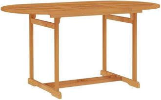 vidaXL Garden Table 150x90x75 cm Solid Teak Wood Vidaxl