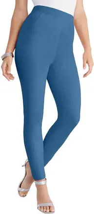Roaman's Faux Suede Legging in Dusty Indigo at Nordstrom, Size 1X
