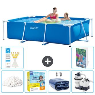 Intex Piscina Con Estructura Rectangular - 220x150x60 Cm - 7-piezas S75