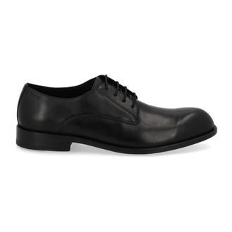 HUGO BOSS Tayil-L Derby - Heren - Nette schoenen - Zwart - 40 EU - Leer - Schoenen
