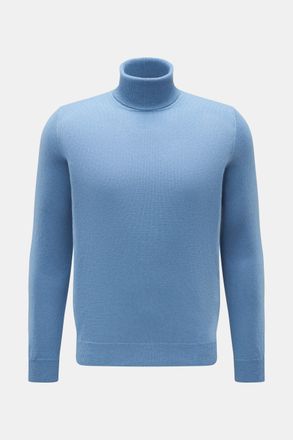 Braun Hamburg Men - Cashmere turtleneck jumper blue