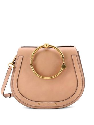 Chlo&eacute; Nile Leather Medium crossbody bag - Neutrals