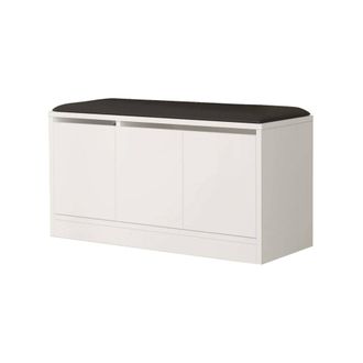 Dmora Zapatero Dpirrell, Zapatero, Armario De Entrada Multiusos, Zapatero, 90x36h46 Cm, Blanco - Dmora