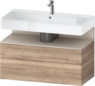 Duravit Qatego Mueble Bajo Lavabo, 1 Extra&iacute;ble Y 1 Caj&oacute;n, - Duravit