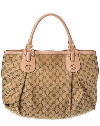Gucci Beige Canvas Scarlett Tote (Authentic Pre-Loved)