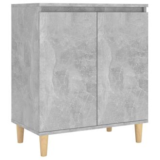 vidaXL Aparador Y Patas Madera Contrachapada Gris Hormig&oacute;n 60x35x70 Cm Vidaxl