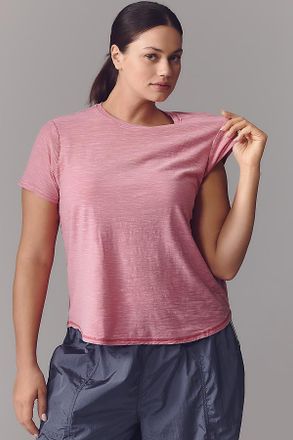 Pilcro The Bennie Cotton Slub Crew-Neck Slim Tee by Pilcro