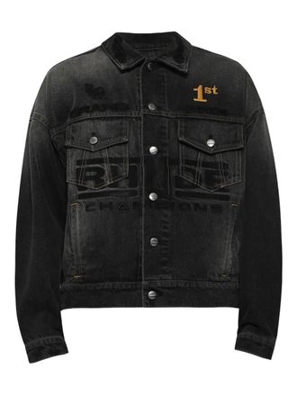 Rhude Giacca denim Tyre - Nero