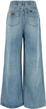 Lois Womens Denim Paloma Wide-Leg Jeans Vintagedirty
