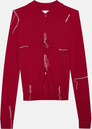 Shushu/Tong Top In Maglia Con Pieghe E Ricami