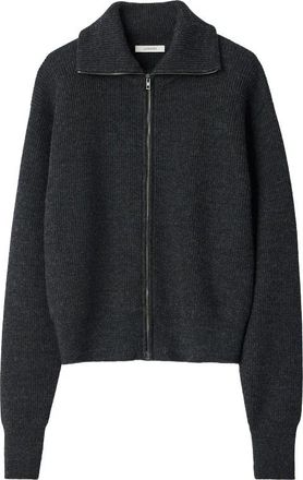 Christophe Lemaire Zipped Cardigan - Heren - Vesten - Grijs - L - Wol - Truien & Vesten