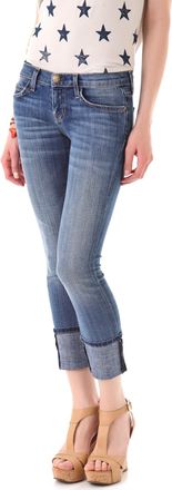Current Elliott Current/Elliott Cuffed Distressed Jeans Size S
