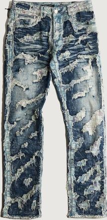 Embellish Mens Ace Boro Denim Jeans In Light Blue