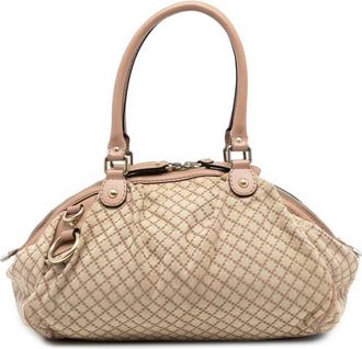 Gucci Pre-owned Shoulder Bags, female, Brown, Size: ONE SIZE Pre-owned Top Handle Satchel