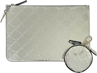 Gucci Silver Clutch Bag (Pre-Owned)
