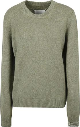 Maison Margiela Sweaters - Dames - Ronde hals truien - Groen - S - Truien & Vesten