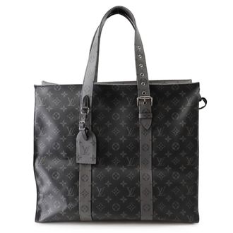 Louis Vuitton Monogram Eclipse Black Noir Monogram Eclipse Handbag Tote Bag (Pre-Owned)