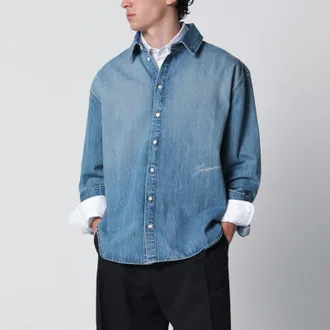 Jacquemus Simon blue de-N&icirc;mes denim shirt