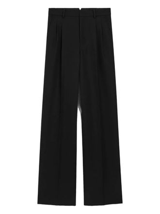 Ami Straight broek met V-detail - Zwart