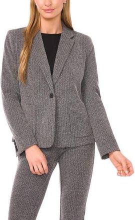 Halogen Herringbone Blazer in Rich Black at Nordstrom Rack, Size Xx-Small