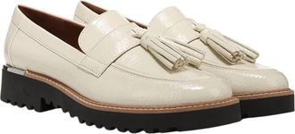 Franco Sarto Womens Carolynn Tassel Lug Sole Loafer In Putty