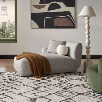 Castlery Auburn Modular Sofa with Left Arm Chaise, Grey, Castlery