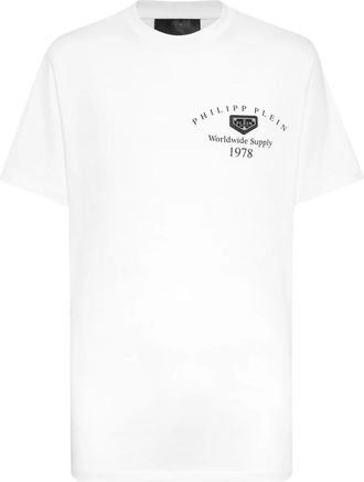 Philipp Plein Round Neck T-Shirt LHomme - Heren - T-shirts - Wit - 5XL - Katoen - Tops