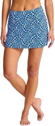 Tommy Bahama Island Cays Shell Cove Swim Skort in Indigo Tide at Nordstrom, Size X-Small
