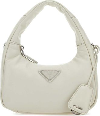 Prada White Soft Mini Shoulder Bag