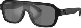 Dolce & Gabbana Aviator Zonnebril - Heren - Zonnebrillen - Zwart - ONE Size - Nylon - Accessoires