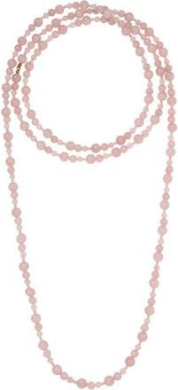 Jennifer Behr Veda Semiprecious Bead Necklace in Rose Qartz at Nordstrom