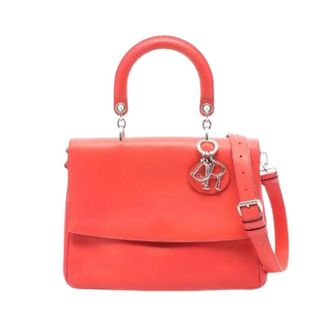 Dior Pre-owned Handbags, female, Red, Size: ONE SIZE Pre-owned Be Dior Leather Handbag