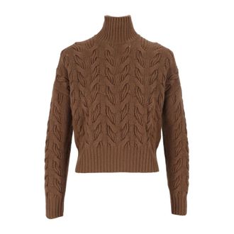Max Mara Jersey de cuello alto Cosmo - Knitwear - Mujer - Marr&oacute;n - XS