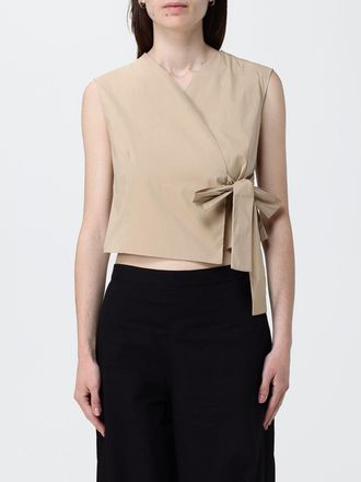 Liviana Conti Gilet crop in misto cotone
